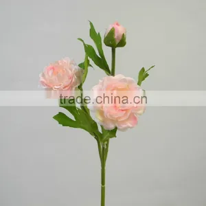 Hot Sell Small Single Stem Artificial Ranunculus Hotel Home Arrangement thumbnail-6