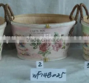 Whosle Sale Outdoor Wooden Flower Pot Planters thumbnail-6