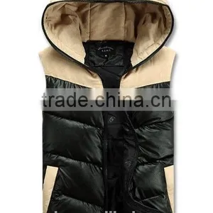 Winter Men's Down Vest Warm Hooded Vest Casual Cotton-padded Jacket Slim Coat thumbnail-5