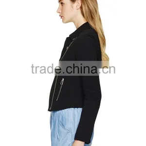 Hot Sale Lady Short Style Fitted Classic City Jacket Custom for Sale thumbnail-5