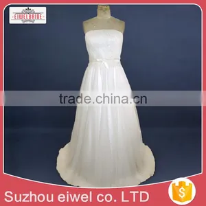 Western New Strapless Corset Wedding Dress thumbnail-1