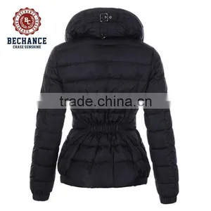 LZ239 Warm Stylish Slim Black Womens Down Jacket for Winter thumbnail-2