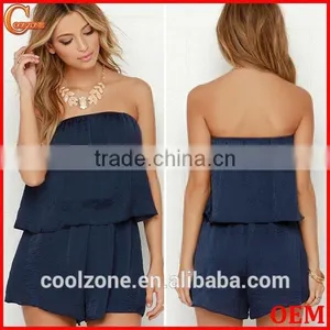 Strapless Flattering Adult Women Rompers and Jumpsuits With Tier thumbnail-1