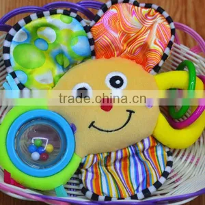 Lovely Squeaky Sunflower Plush Toy With Colorful Beads Ball Educational Stuffed Toys thumbnail-1