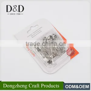 Chinese Factory Wholesale Different Size 36 Piece Fancy Silver Safety Pins thumbnail-2
