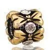 18K Gold Plating European Style Beads Fitting European Bracelets thumbnail-1