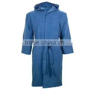Polyester Hooded Microfiber Bathrobe thumbnail-1