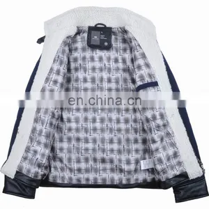2017 Latest Design Mens Handsome Padded pu Leather Jacket Motrocycle thumbnail-2