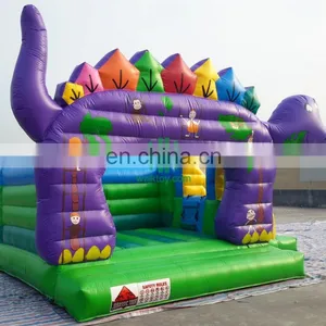 Amazing Purple Dinosaur Inflatable Bouncer House, Baby Door Bouncer for Amusement thumbnail-1