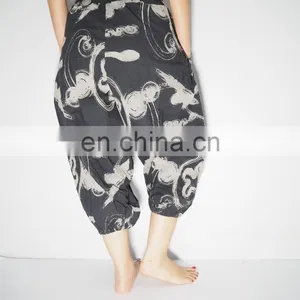 NAPAT Free Size 100% Cotton Harem Yoga Pants Thai Yoga Pants thumbnail-2