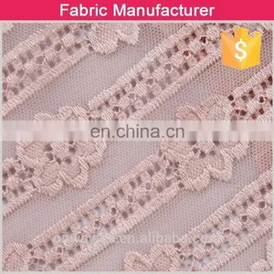 2015 High Quality Newest Design Custom Lace Fabric, 35/65 Nylon/Rayon Custom Lace Fabric, Ladies' Garment Custom Lace Fabric thumbnail-2