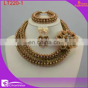 African Coral Beads Jewelry Set LT220-1 thumbnail-1