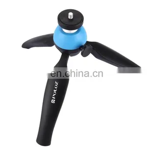 Newest Camera Tripod ,PULUZ Pocket Mini Tripod Mount With 360 Degree Ball Head & Phone Clamp for Smartphones(Blue) thumbnail-2