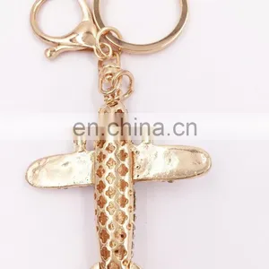 Fashion Aircraft Plane Shaped Metal Key Chain Keyring Styling Accessories Decoration thumbnail-4