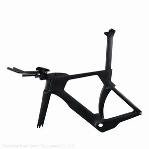 Wholesale 350mm Seatpost Size Carbon Time Trial Frame With Hidden Brakes for TT Bike thumbnail-1