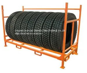Warehouse Stacking Storage Truck Tyre Tire Rack thumbnail-2