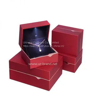 Jewelry Box With LED Light Packaging Paint Jewelry Ring Wedding Pendant Bracelet Brand New Gift thumbnail-3