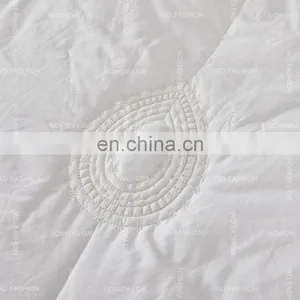 Stable Quality Fabric Bed Cover Quilt Bedspread Embroidery Lace Bedding Set 100% Cotton thumbnail-4