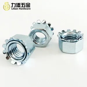 China Factory Wholesale Carbon Steel Galvanized #6-32 K Nut thumbnail-5