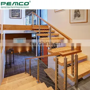Modern Home Decorative Designs 304 316 Stainless Steel Balcony Designs Wire Cable Railing Post thumbnail-5