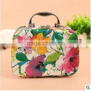 New Style Korean Nail Art Retro Portable Crocodile Grain Large Capacity High Grade Cosmetic Bag thumbnail-5