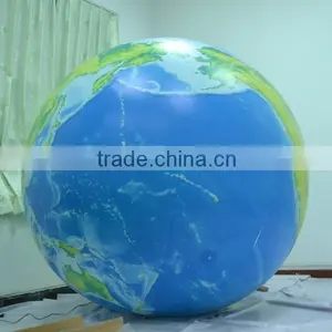 3m Inflatable Earth Balloon,inflatable Earth Globe Beach Ball,inflatable Giant Beach Ball thumbnail-2