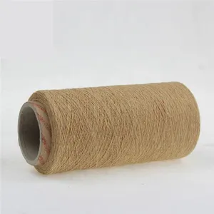 Ne21/1 Brown Color Open End Spinning Regenerated Cotton Blended Yarn for Sock thumbnail-1