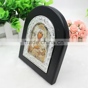 Virgin Mary of Jerusalem Wood Icon thumbnail-2