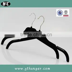 HA6992 Cheap Hot Garment Hanger Velvet Plastic Notched Evening Dress Hanger thumbnail-5
