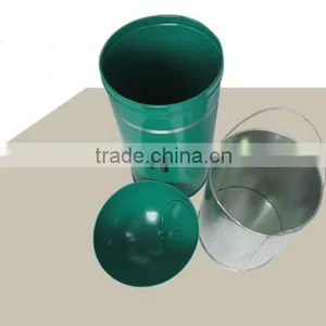 Stainless Steel Garbage Can Blue Green thumbnail-3
