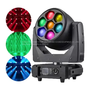 High Quality 7pcs 40W RGBW DMX512 Moving Head 4 IN 1 Bee Eye Moving Head Dyeing Light For DJ Disco Stage Light thumbnail-4