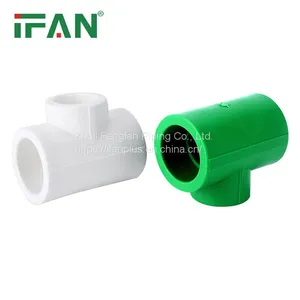 IFAN Wholesale Green Plastic PPR Pipe Fitting Pn25 Reduce Tee PPR Fittings thumbnail-3