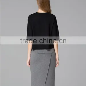 Fashion Design Cahmere Woolen Knit Sweater for Girls thumbnail-2