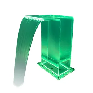 Pikes Decorative Acrylic Outdoor RGB Waterfall With LED Swimming Pool Fountain thumbnail-6