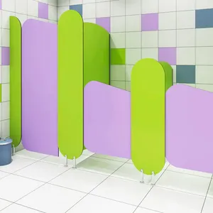 European Style Cubicle Toilet Customizable Material Phenolic Nylon HPL School Toilet Cubicles thumbnail-5
