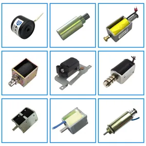 Custom Micro Open Frame Solenoids Dc 6v 12v 24v Mini Linear Push Pull Solenoid Electromagnet thumbnail-1