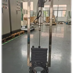 Electric Knife Gate Valve for Power Plant Systems - Controls Effluent and Discharge With Self-Sealing Mechanism to Prevent Leaks thumbnail-2