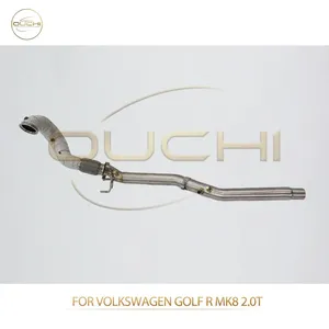 Exhaust Downpipe for Volkswagen Golf GTI MK8/Golf R MK8/Passat/Tiguan/Touareg Stainless Steel Performance Upgrade Increase High-performance Auto Parts thumbnail-2