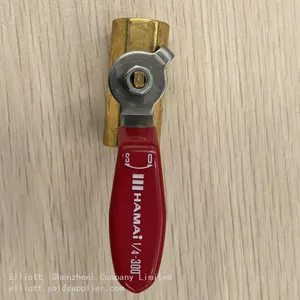 Hamai BBS-01 Series Brass Small Shut Ball Valve Manual Control for LPG Gas Lever Handle Threaded for Air Oil Flow-Plumbing thumbnail-2