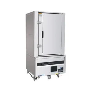 Stainless Steel Gas Steamer With DN25 Inlet and Safety Lock for Commercial Kitchens thumbnail-1