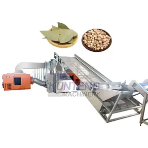 Gas/coal Heating Continuous Mesh Belt Dryer Herb Spice Drying Machine Clove Green Cardamom Dryer EPC thumbnail-1