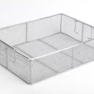 Stainless Steel Wire Basket, Full Welded Construction, 1.5mm Wire, 10x10mm Mesh, 300°C Heat Resistant thumbnail-4