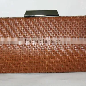 2014 New Arrival Fashion Weave Lady Handbag Clutch Bag Crystal Bag thumbnail-1