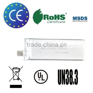 HRB High Capacity 3.7V 2200mah Lithium Polymer Battery Cell thumbnail-1