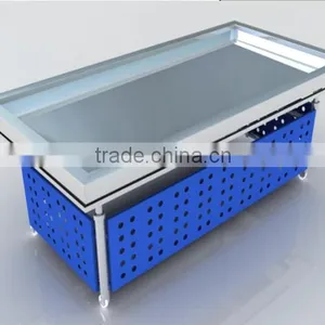 APEX Custom Make Stainless Steel Refrigerated Fish Display Table thumbnail-2