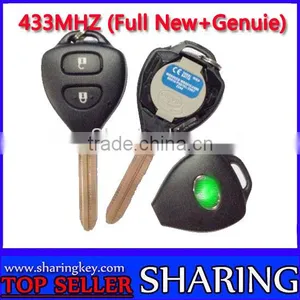 Best Quality Toyota Remote Key 2 Button Blue Colour With 4d-67 Chip 433MHZ thumbnail-1