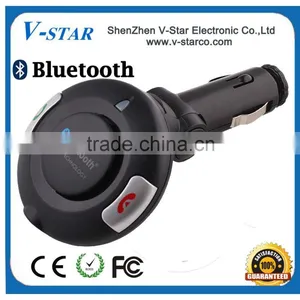 2015 High Quality Wireless Bluetooth Car Kit,Handsfree Phone System With Car Charger thumbnail-4