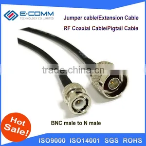 High Quality N Male Plug Connector Switch BNC Male Plug Connector RG58 50CM 20" Adapter thumbnail-2