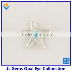 Nature White Sea Star Shape With Eyes Mother of Pearl MOP Shell Gems Sale From JL Gems Jewelry thumbnail-1