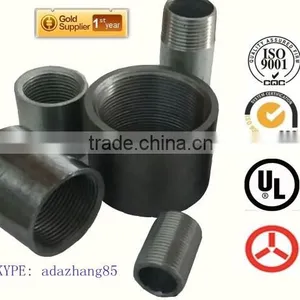 Galvanized/Zinc Plating&black Carbon Steel Pipe Nipples and Socket Factory Steel Barrel Nipples NPT American Standard Factory thumbnail-2